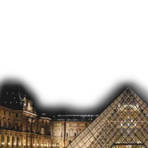 Louvre at night